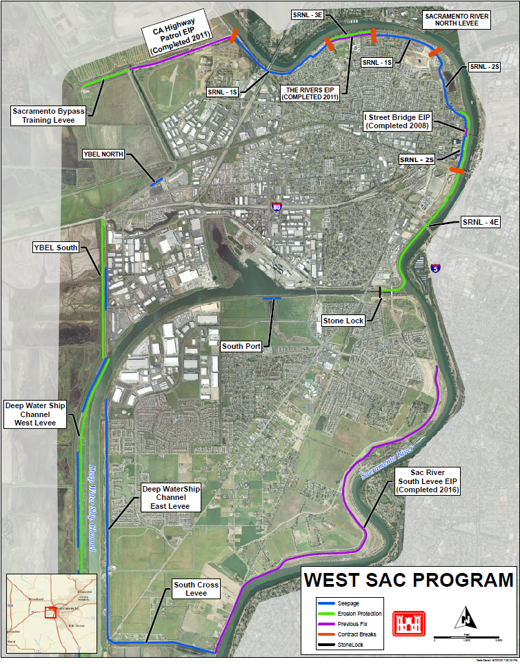 West Sac Study Area Map