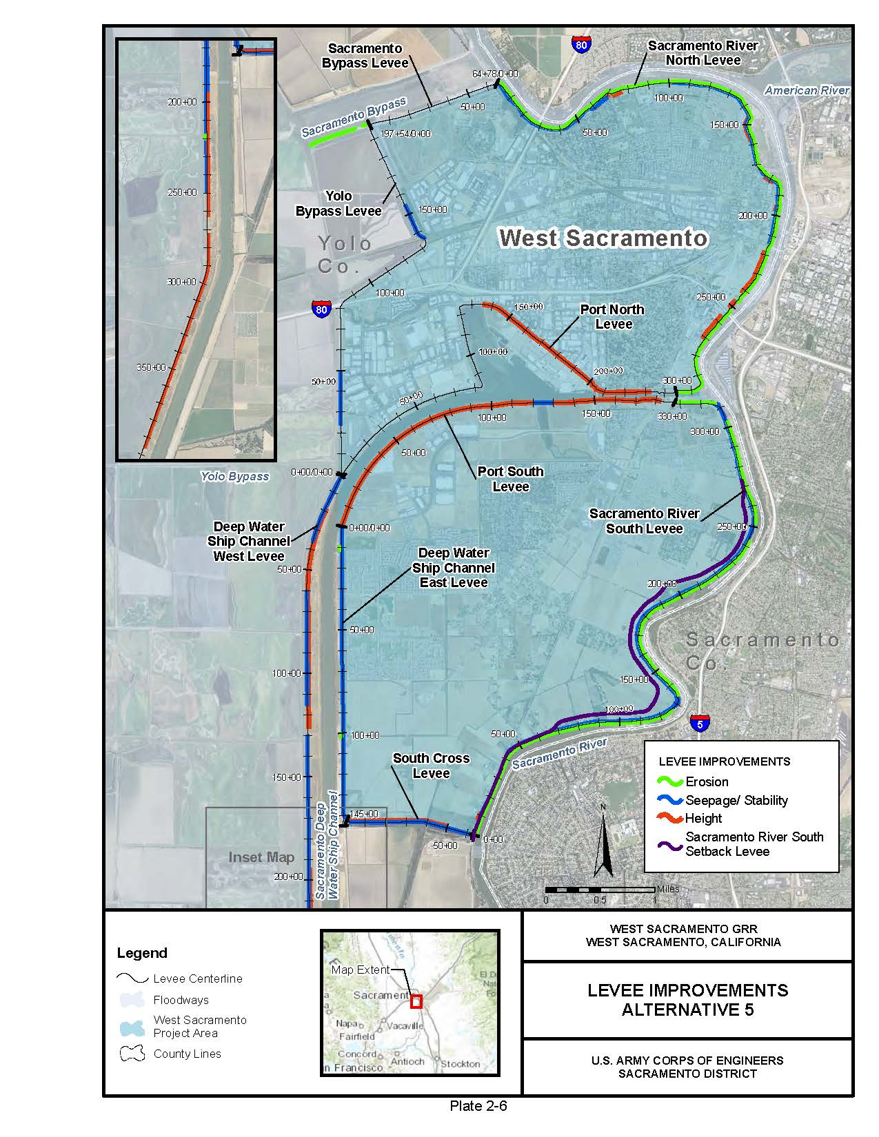 West Sac Study Area Map