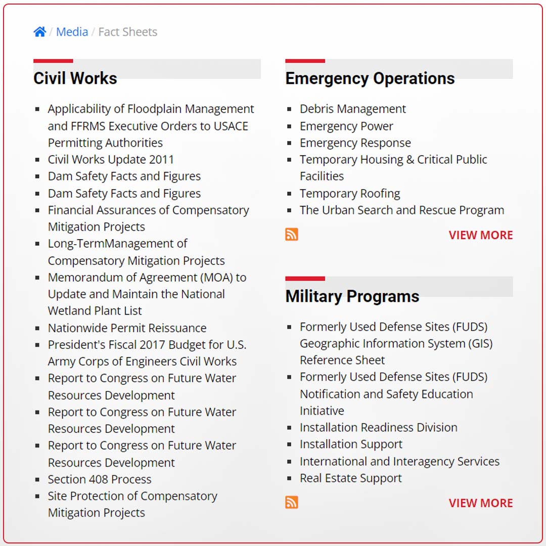 Fact Sheets